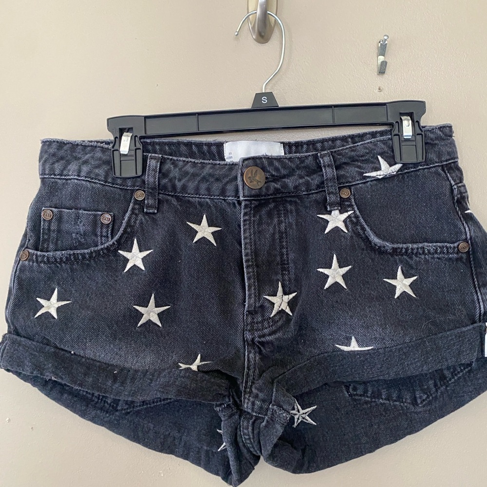 One Teaspoon Black Star Jean Shorts